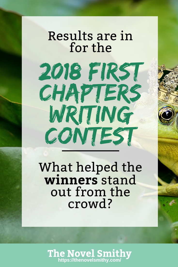 The Winners of the 2018 First Chapters Writing Contest