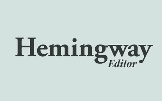 Hemingway Editor, fiction writing app for improving prose and writing style